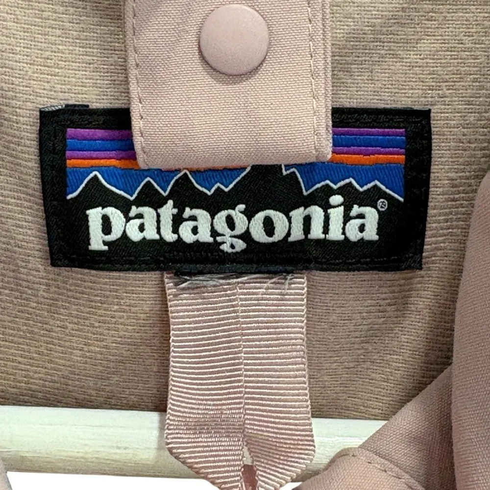 Patagonia Two-Tone Pink Purple Windbreaker Hoodie Jacket Girls Size XL